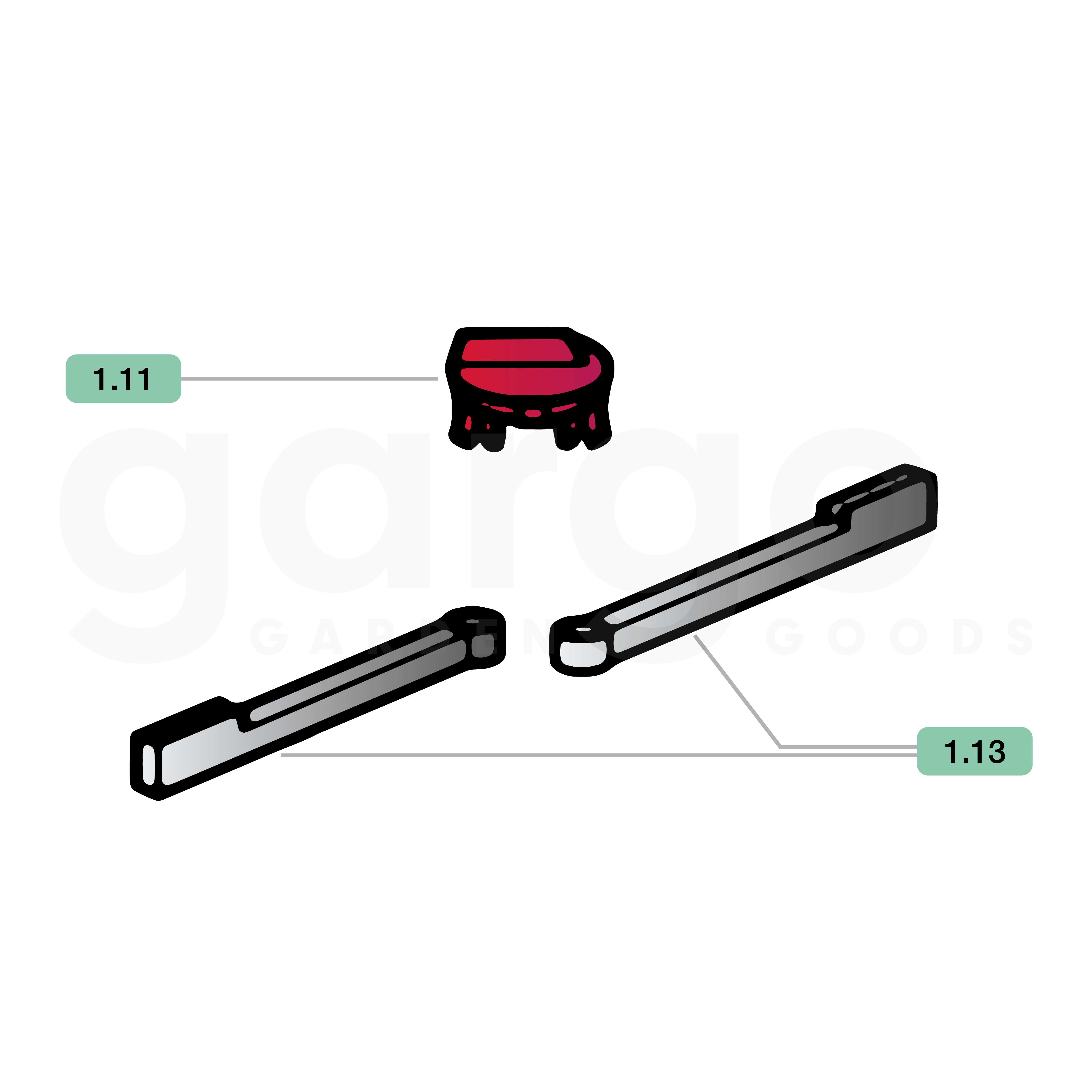 Set Verstellknopf 375