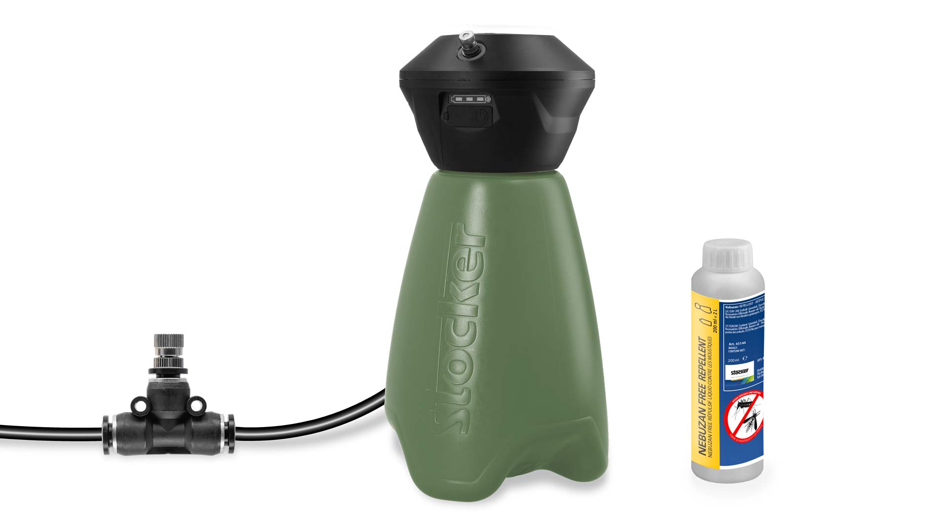 Kit Geyser Nebulisator Tragbar grün 2 L mit Nebuzan DE/AT/FR