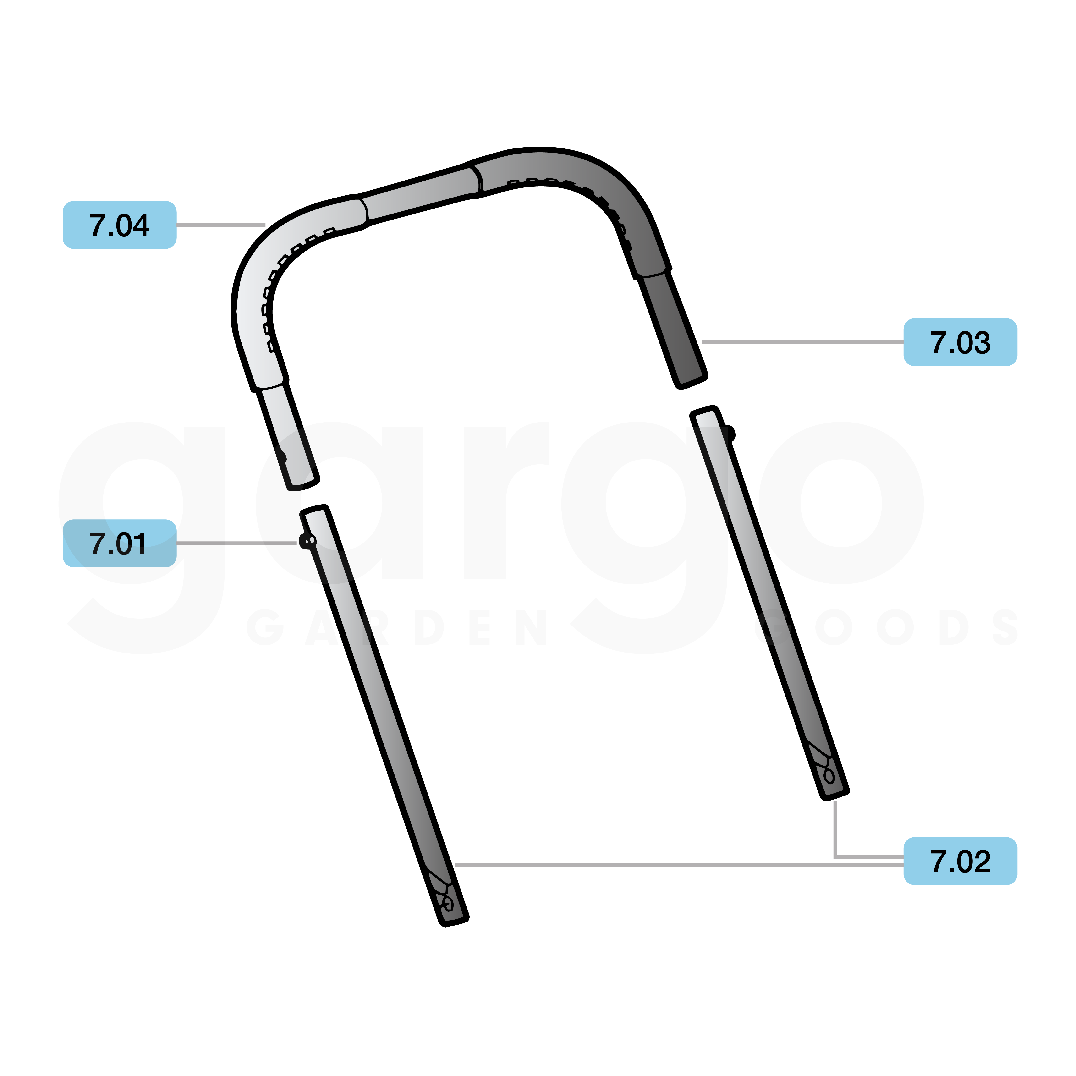Set Schiebebügel komplett haaga 255