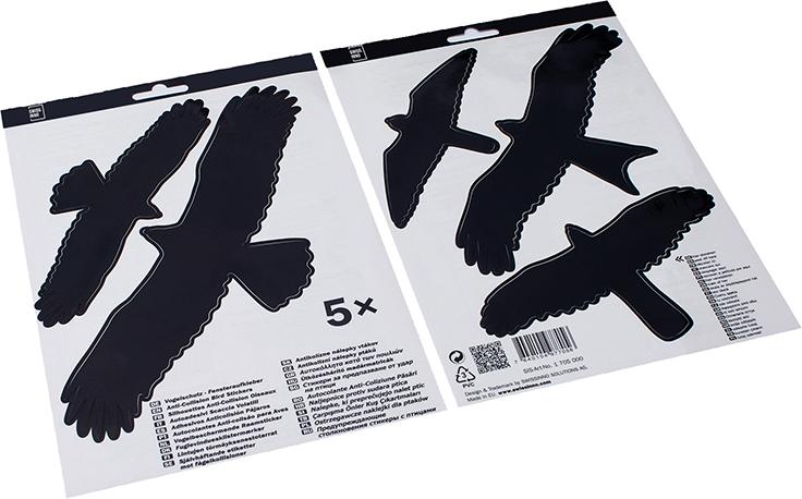Vogelschutz-Fensteraufkl.Swissinno Solution, 5 Stk