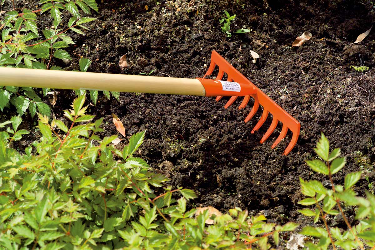 Stocker Laubrechen mit 10 Zinken