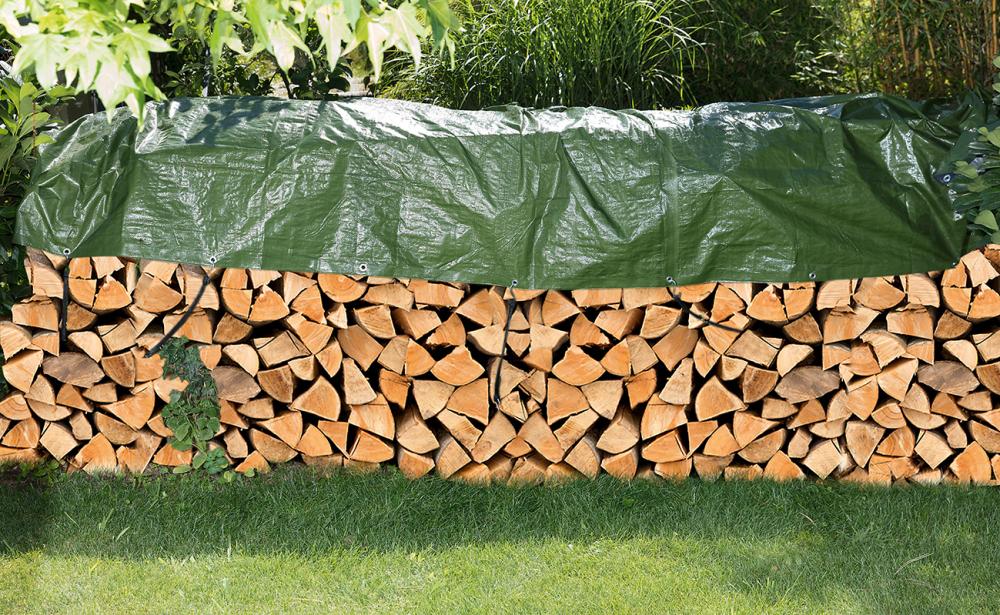 Gewebe-Abdeckplane 2 x 3 m 90g/m² grün