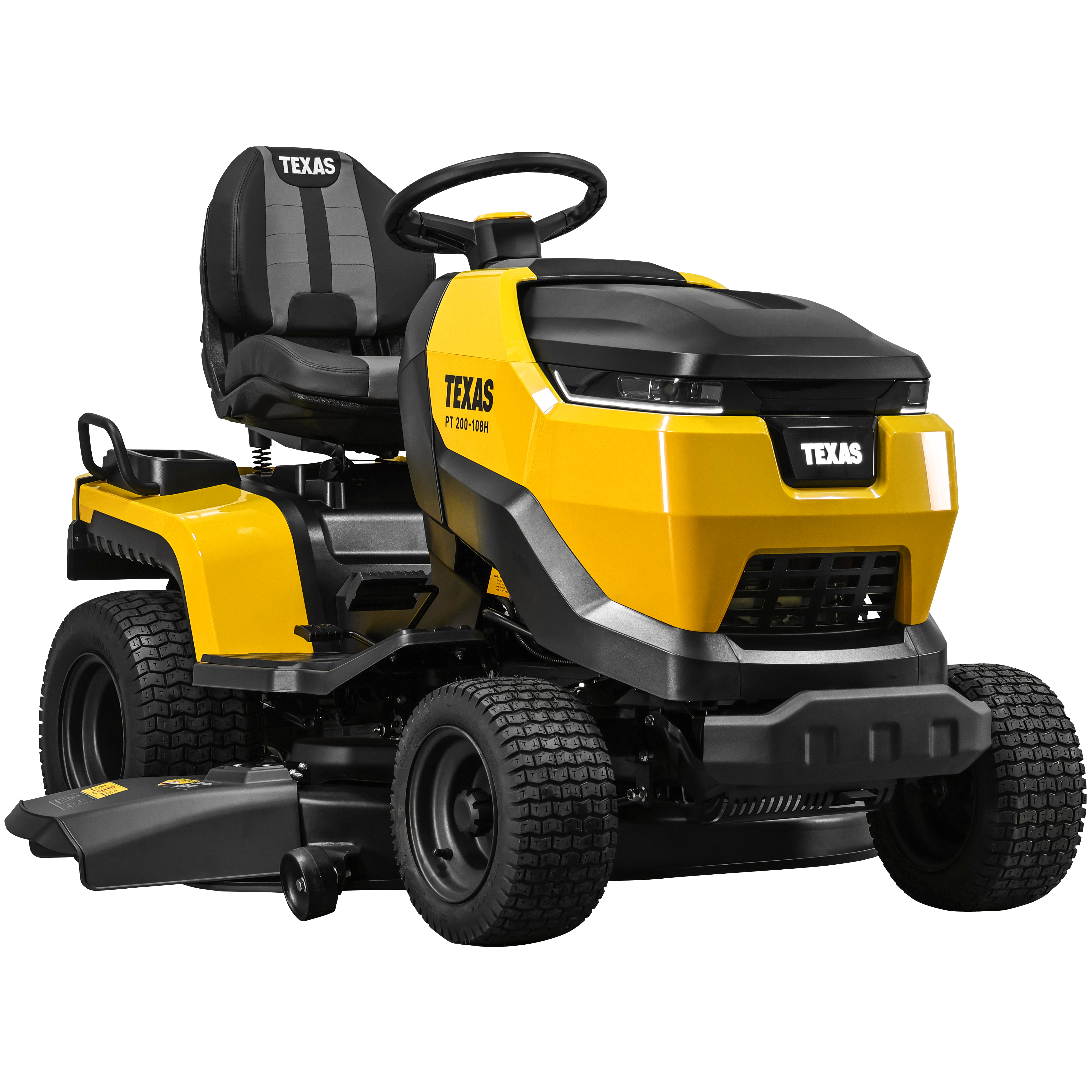 Texas PT 200-108H Rasentraktor Aufsitzmäher V-Twin 108cm Hydrostat Mulchkit