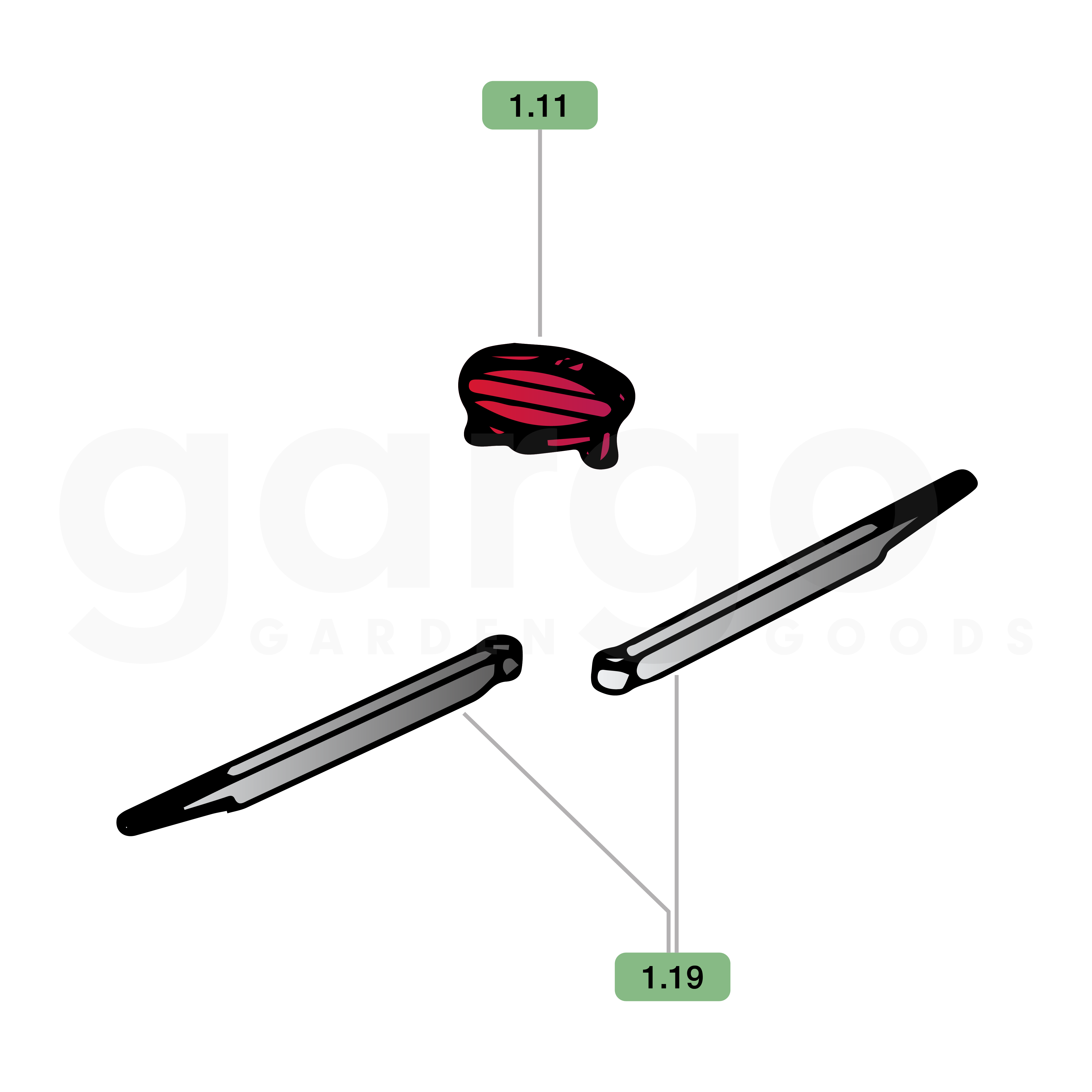 Set Verstellknopf X97