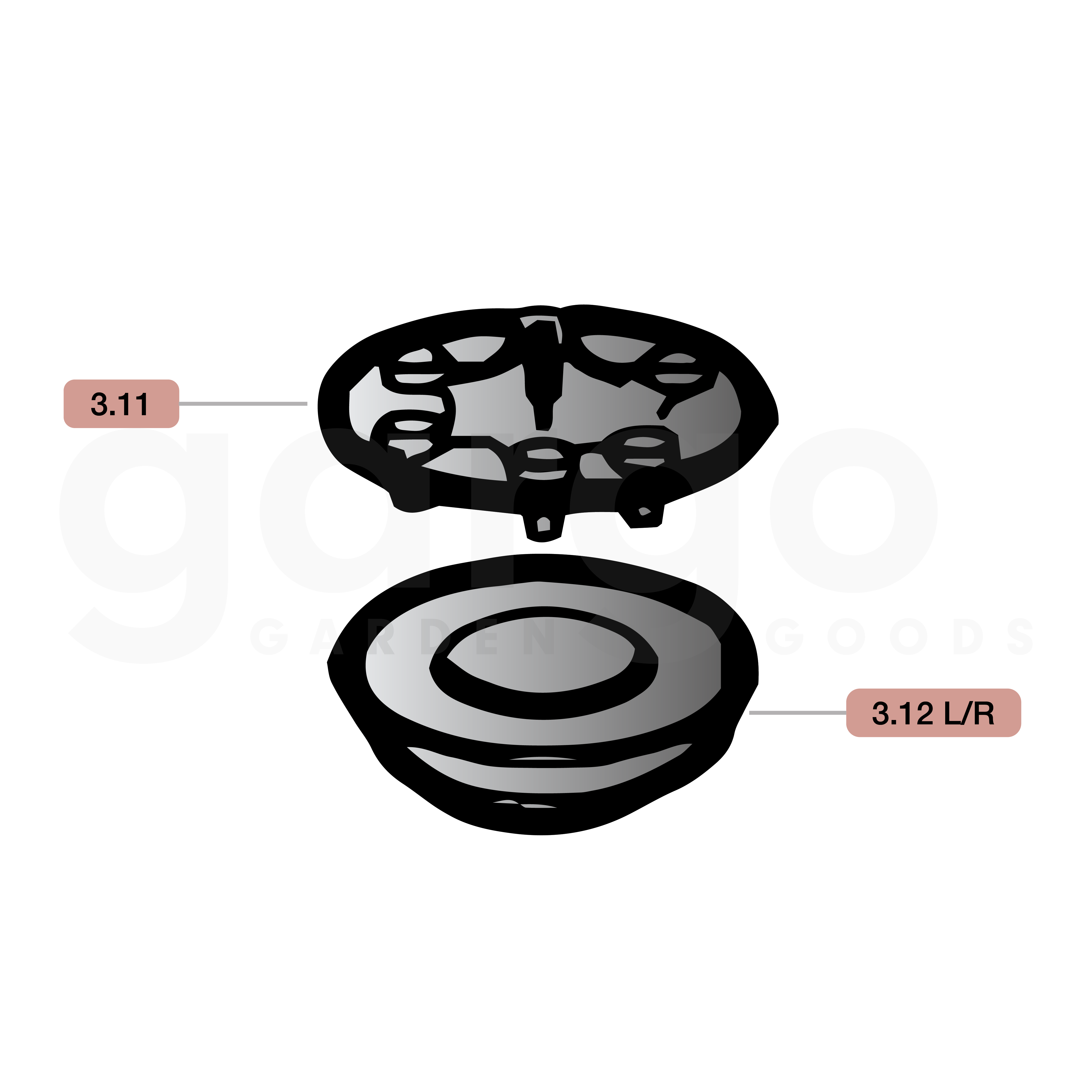 Set Kupplung (2x)  haaga 2XX