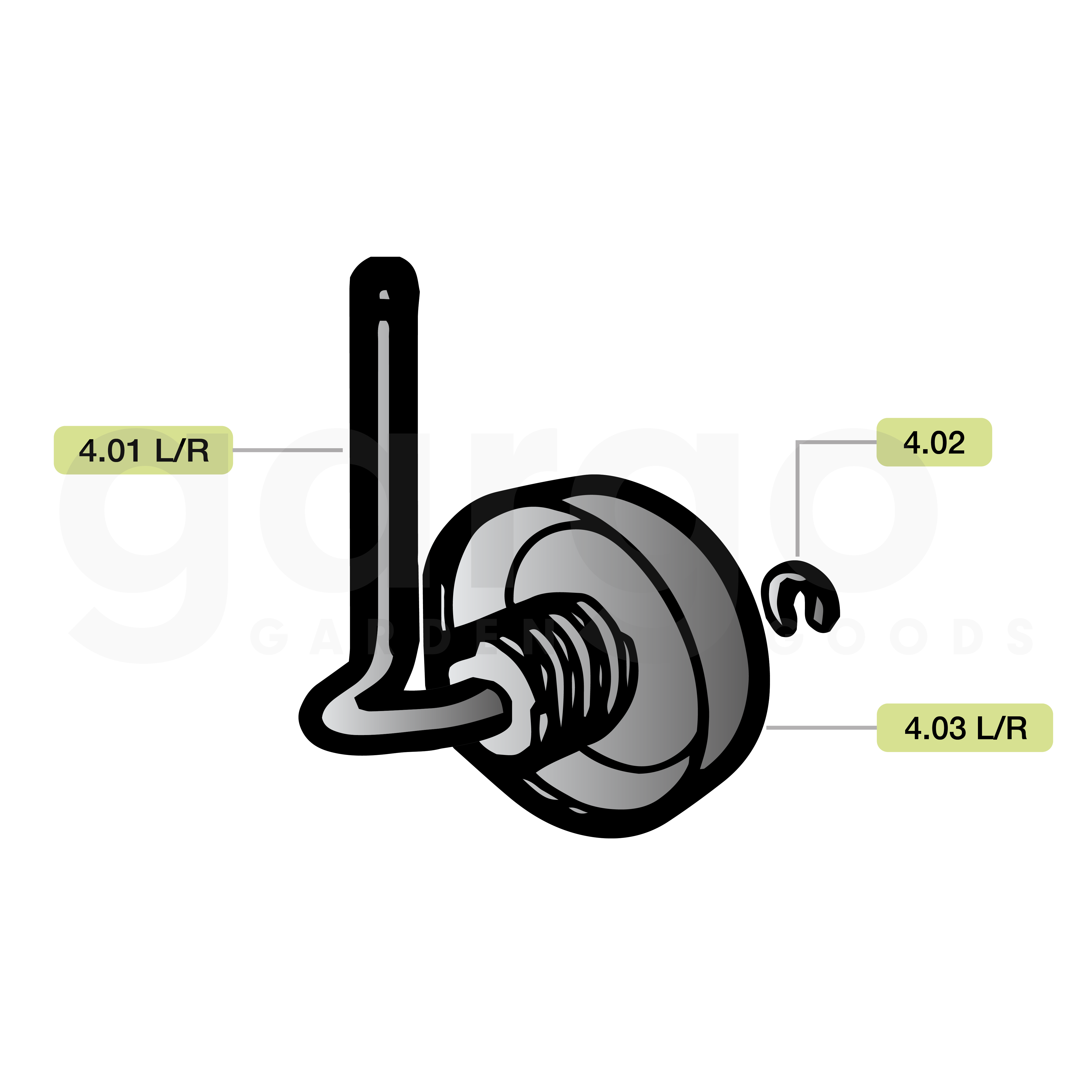 Set Schräglagersatz haaga 255 (komplett für links & rechts)