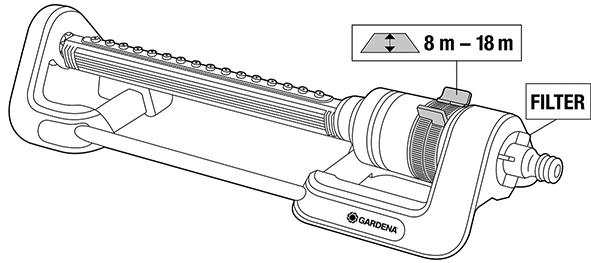 Viereckregner Aqua L 18704-20