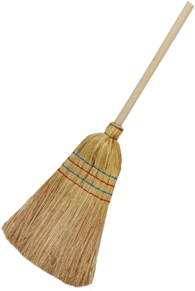 Reisstrohbesen 4-Naht mit Stiel 135 cm Floraworld