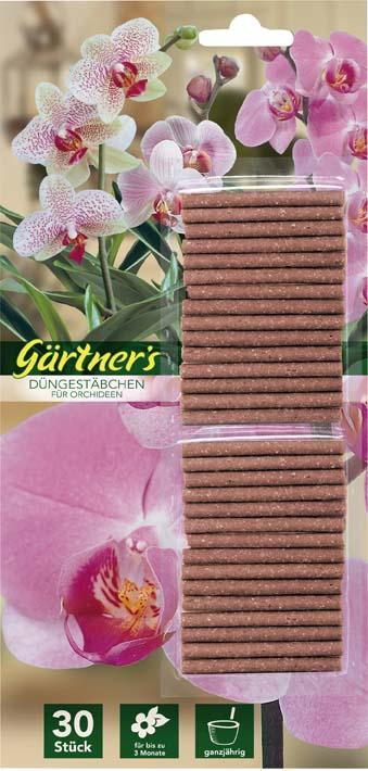 Gärtners Düngestäbchen Orchideen, 30 Stück