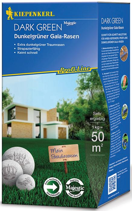 Grüner Gala Rasen 1 kg Profi-Line Dark Green