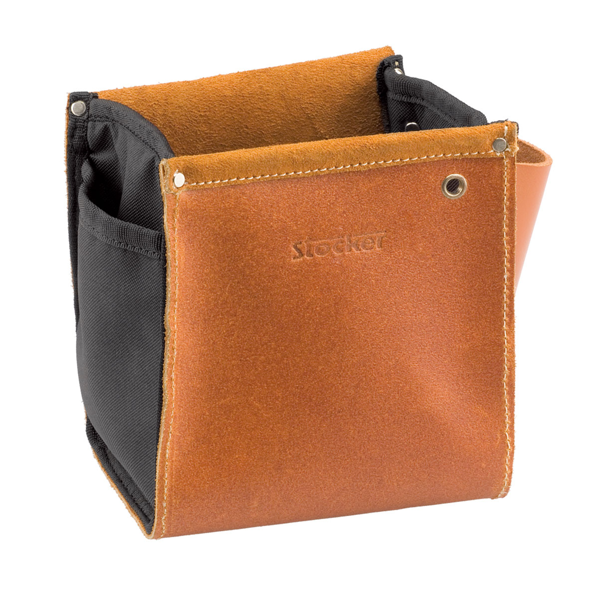 Stocker Ledertasche für Bindematerialien