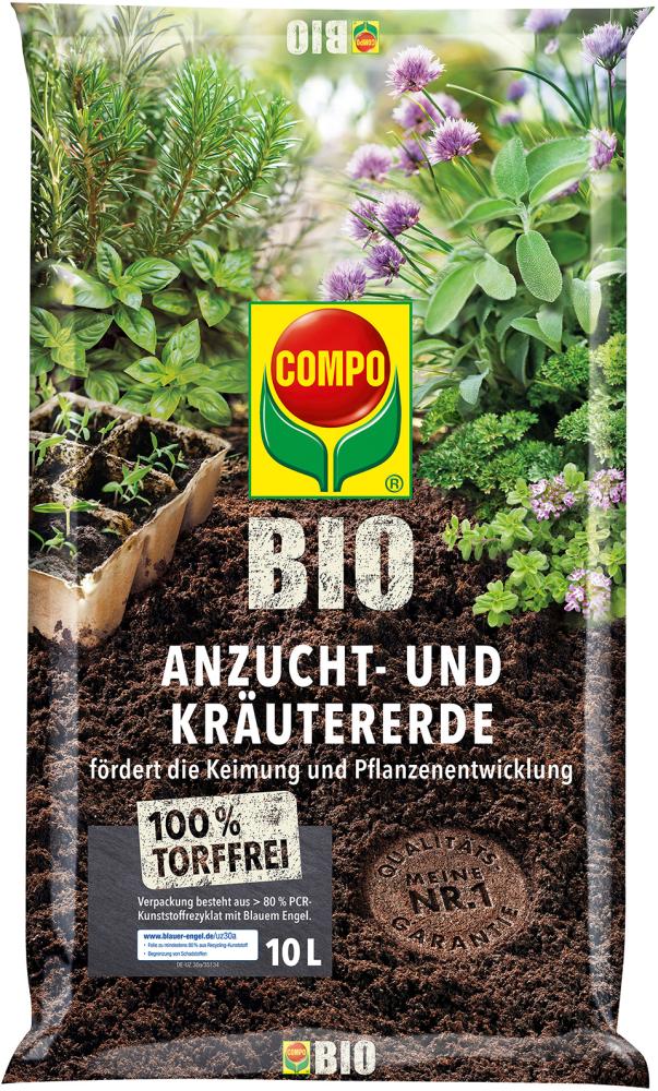 Anzucht- und Kräutererde torffrei 10 L COMPO BIO