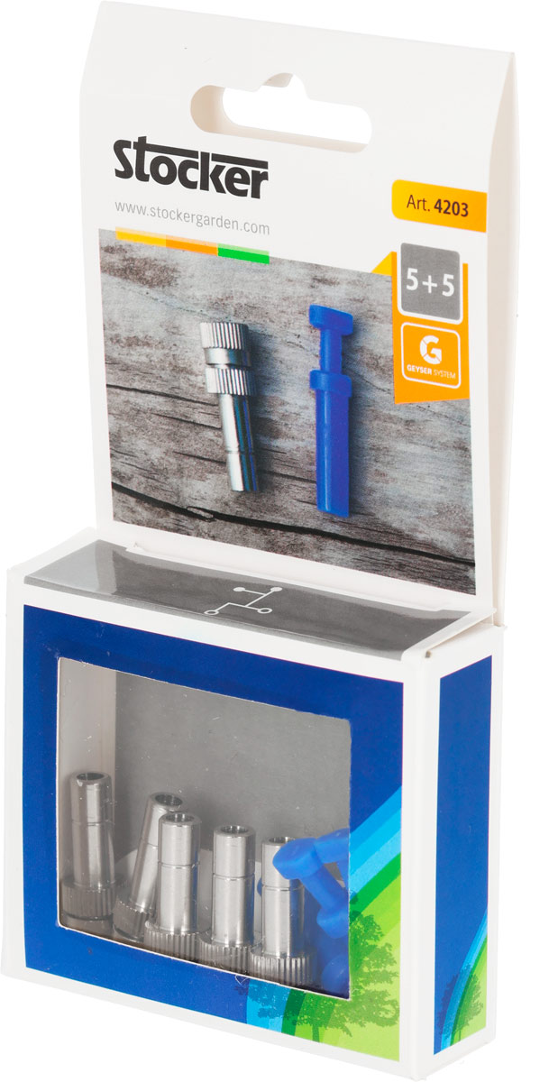 Düsenset mit ultrafeiner Nebelstrahlfunktion und Verschlussstöpselset