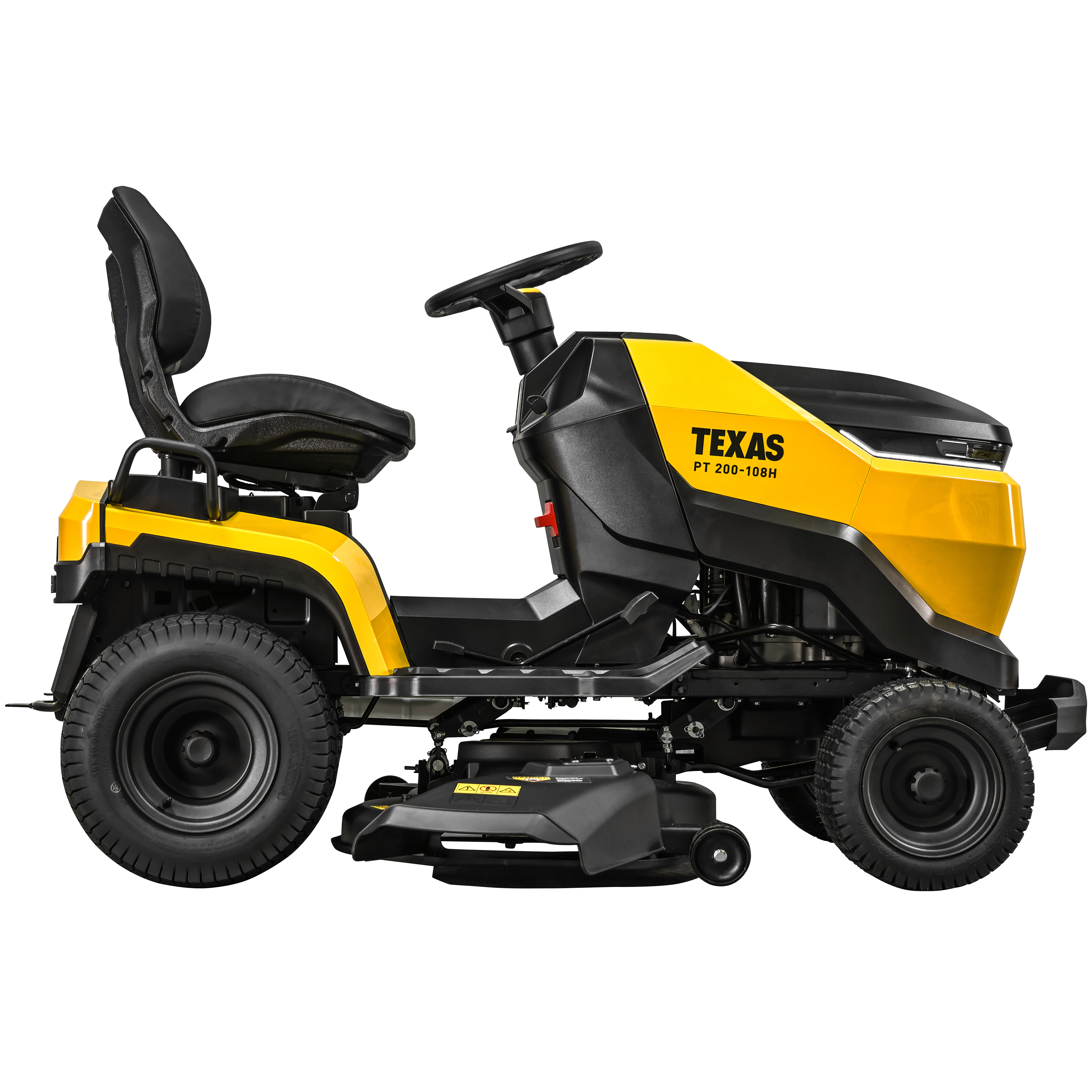 Texas PT 200-108H Rasentraktor Aufsitzmäher V-Twin 108cm Hydrostat Mulchkit