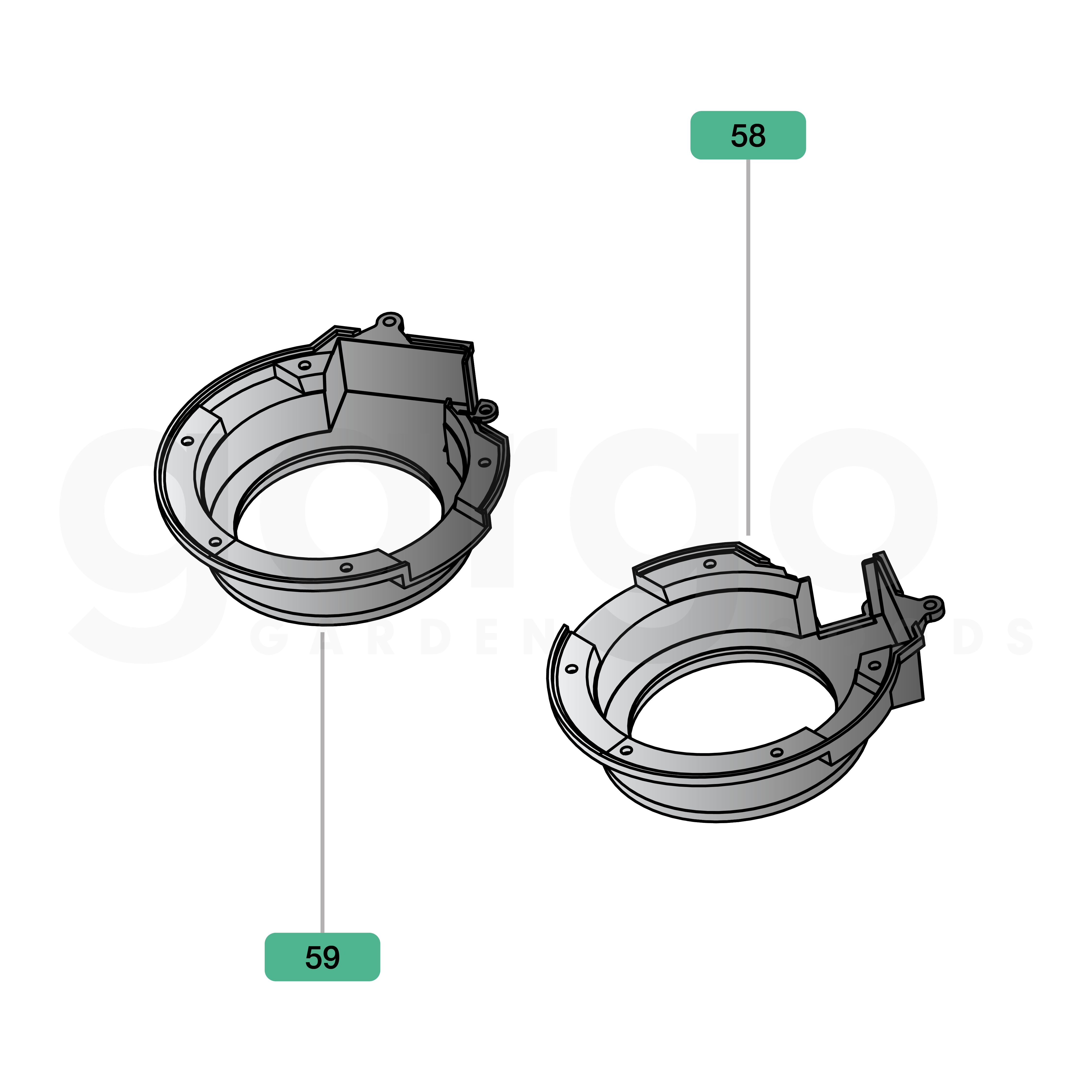 Set Kapselgehäuse L+R