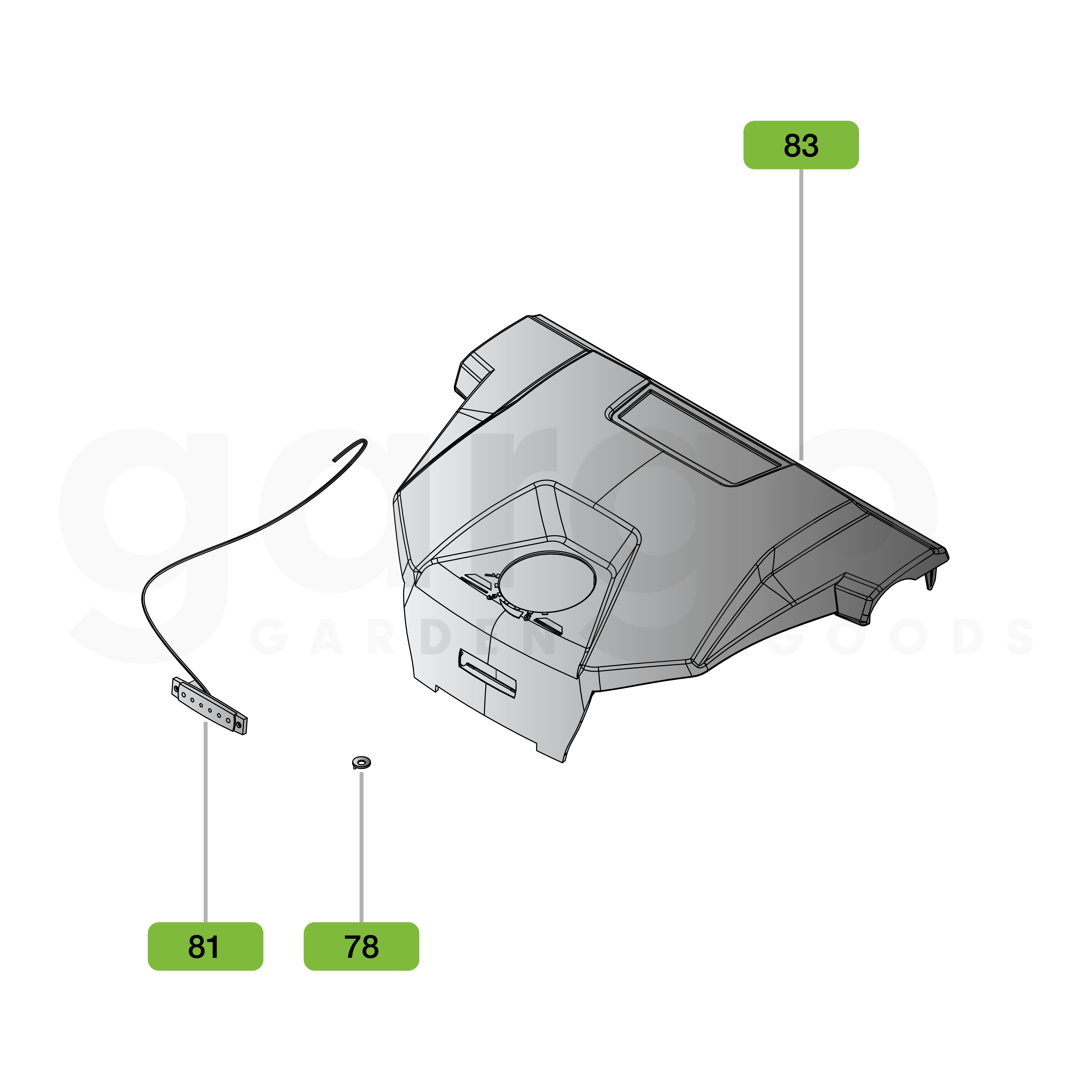 Set Haube für 77Pro Akku