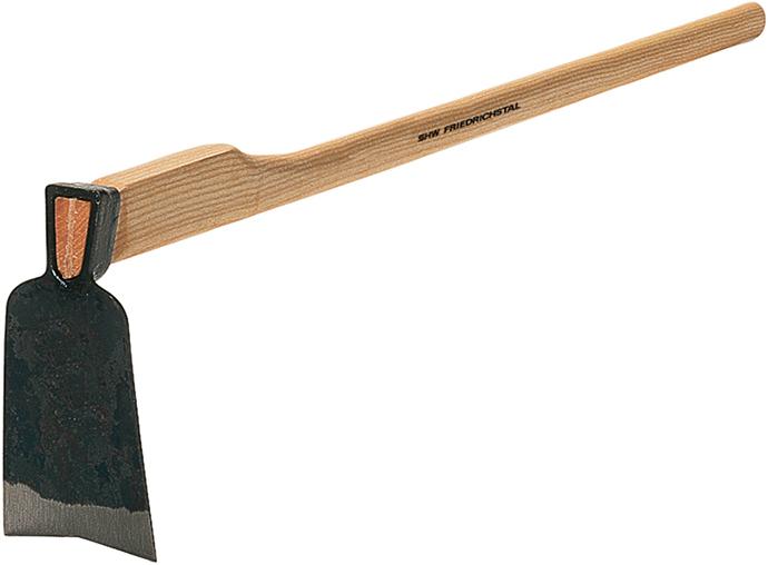 Rhein. Hacke m. Einschn. Gr.1,m.Eschenstiel 135 cm