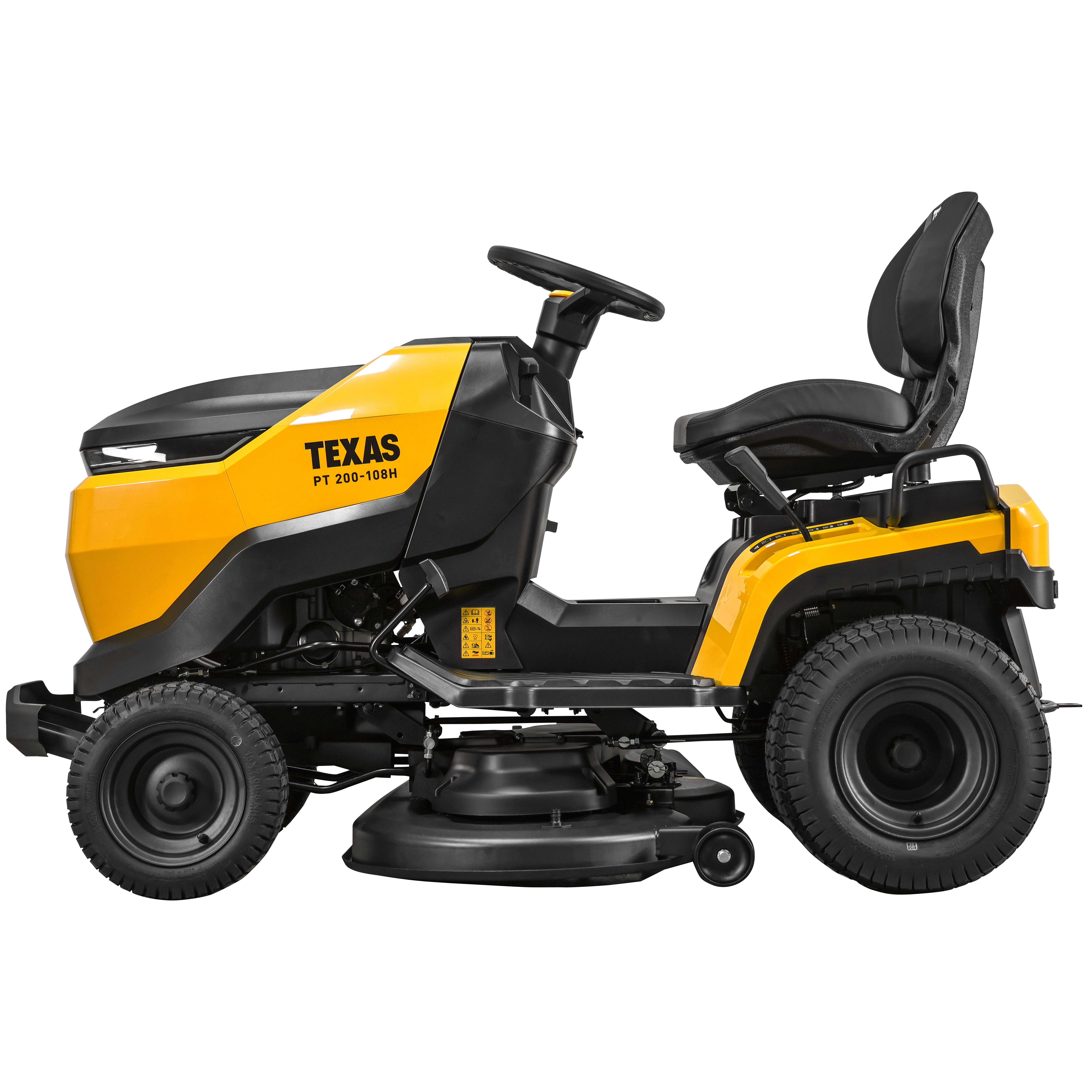 Texas PT 200-108H Rasentraktor Aufsitzmäher V-Twin 108cm Hydrostat Mulchkit