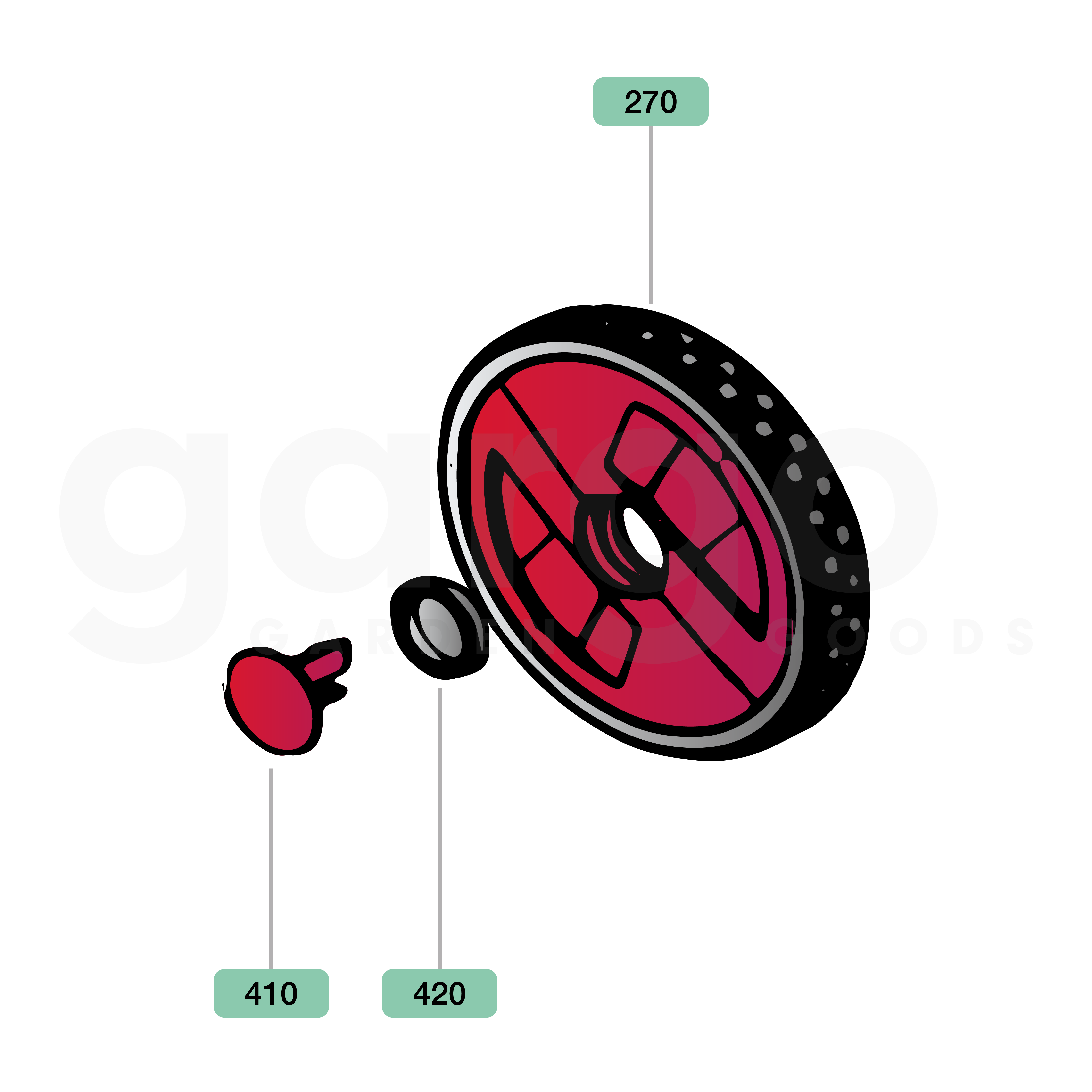 Set Laufrad 355 (beide Seiten)