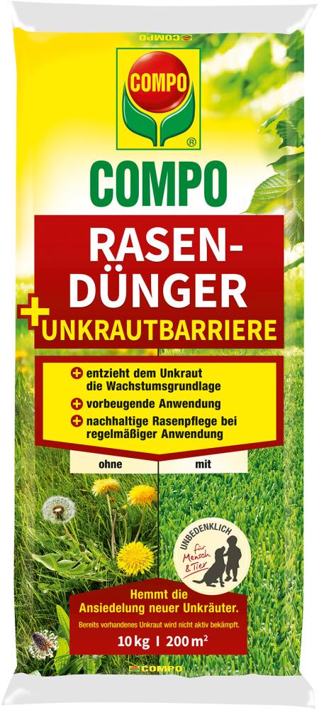Rasendünger + Unkrautbarriere 10kg Beutel