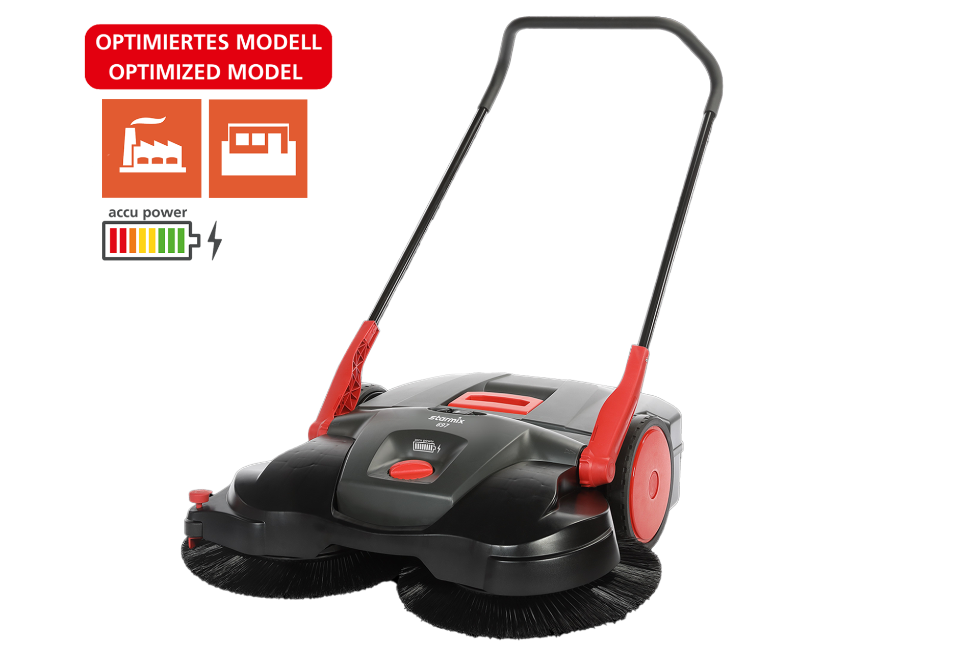 haaga Starmix 697 - Akku Kehrmaschine