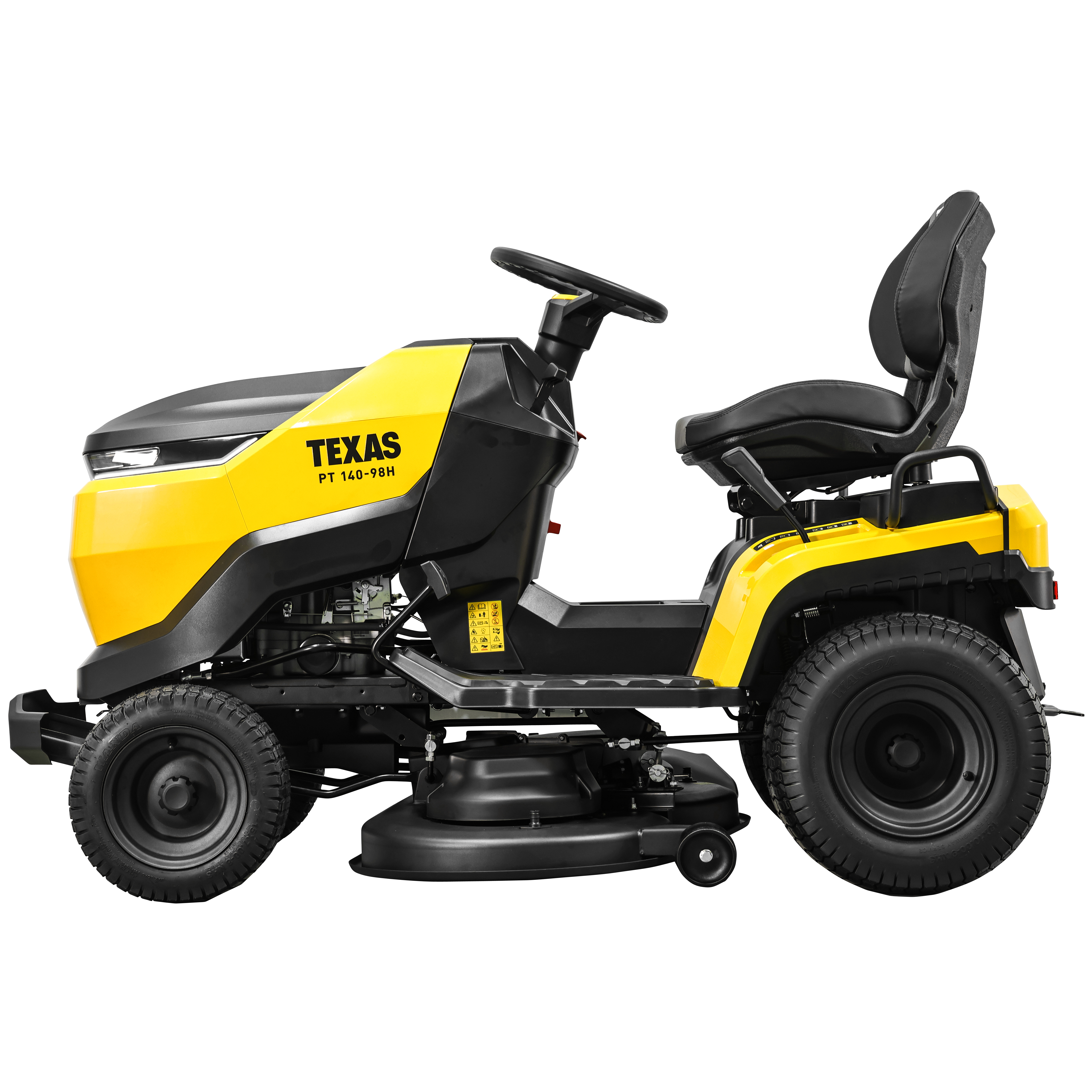 Texas PT 140-98H Rasentraktor Aufsitzmäher 98cm Hydrostat Mulchkit Traktor