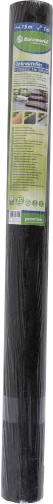 Unkrautvlies 1x15m 90g/qmdunkelgrau, Rolle