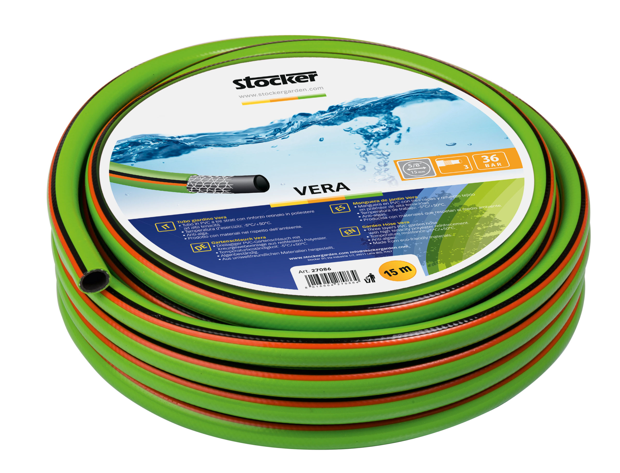 Stocker Gartenschlauch Vera 15 m, 5/8″