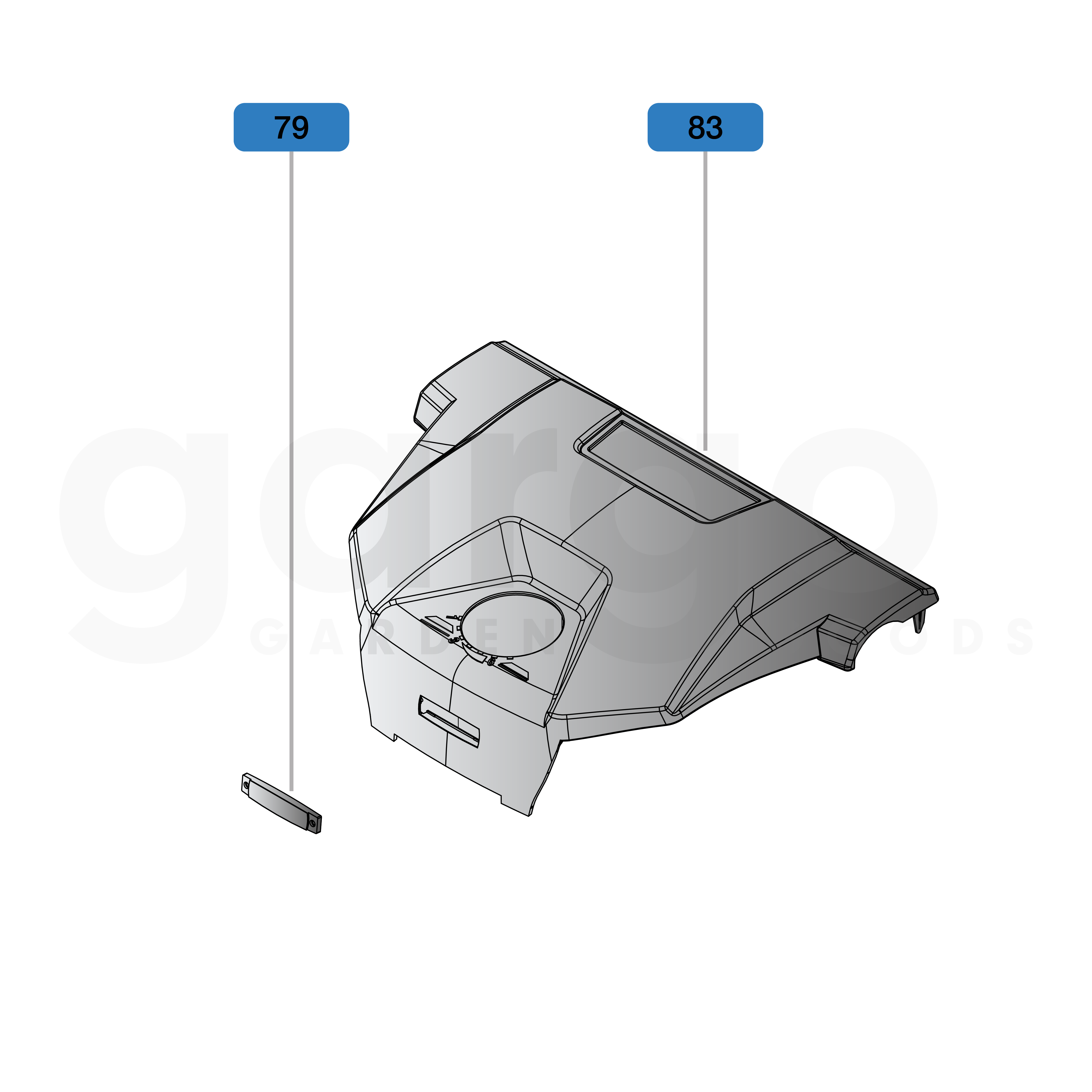 Set Haube für Durosweep 77 Pro (ohne Akku)