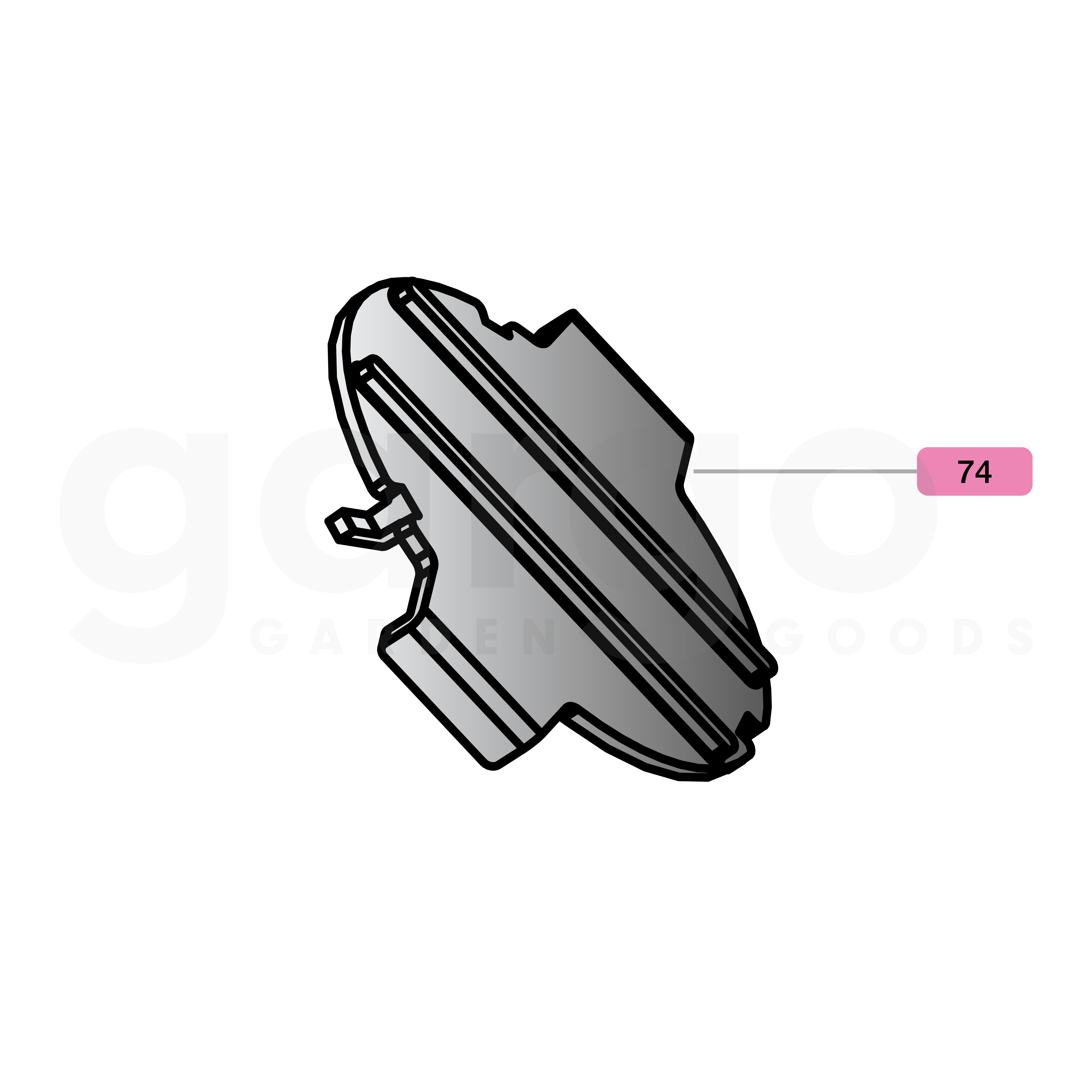 Set Motorlochabdeckung (2x)