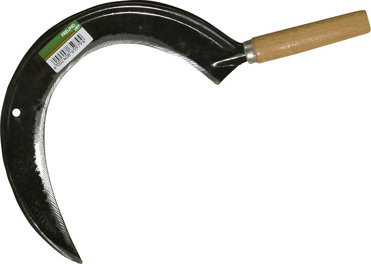 Rundsichel 65978 halbgeschmiedet geschliffen m. Schneidschutz