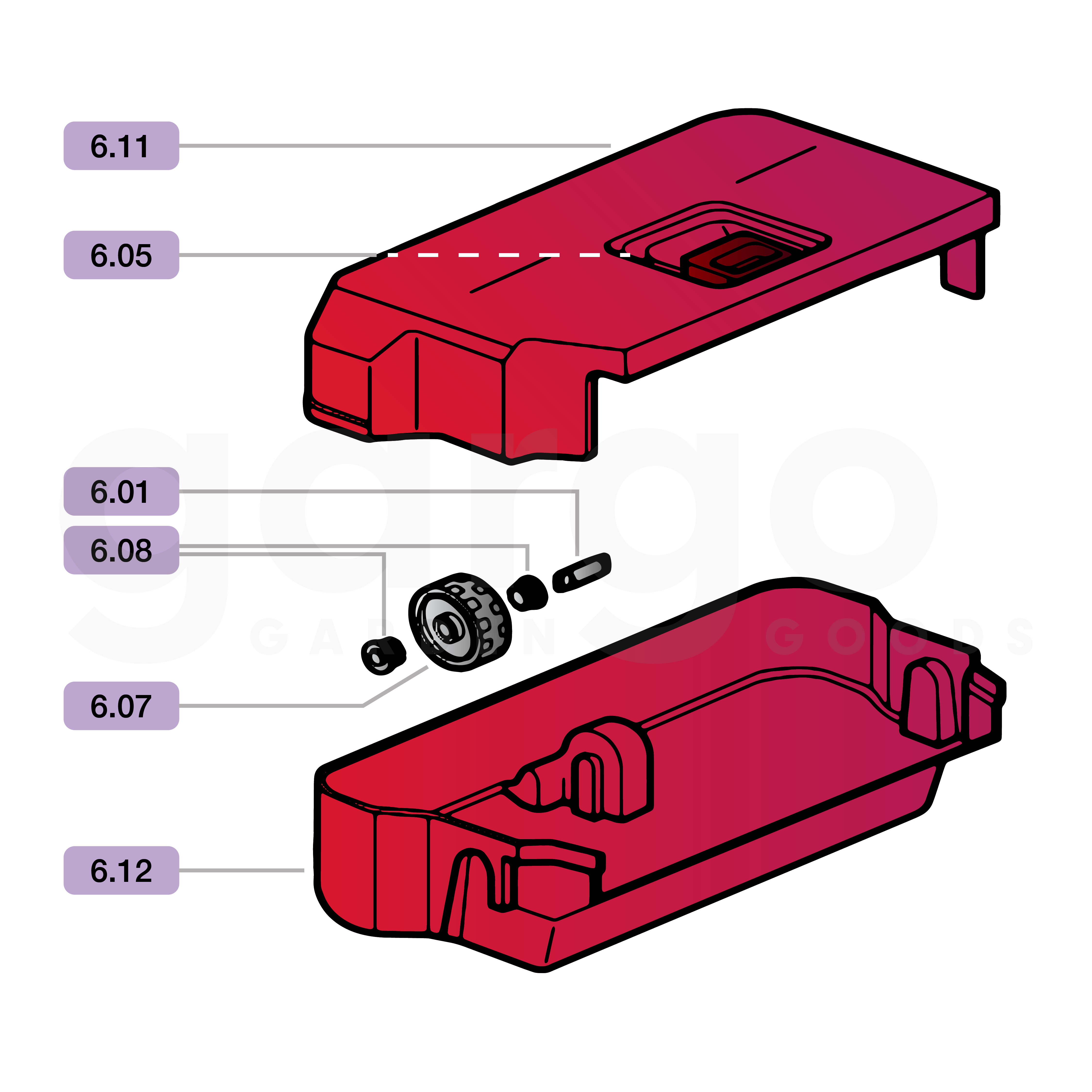 Set Kehrgutbehälter haaga 375