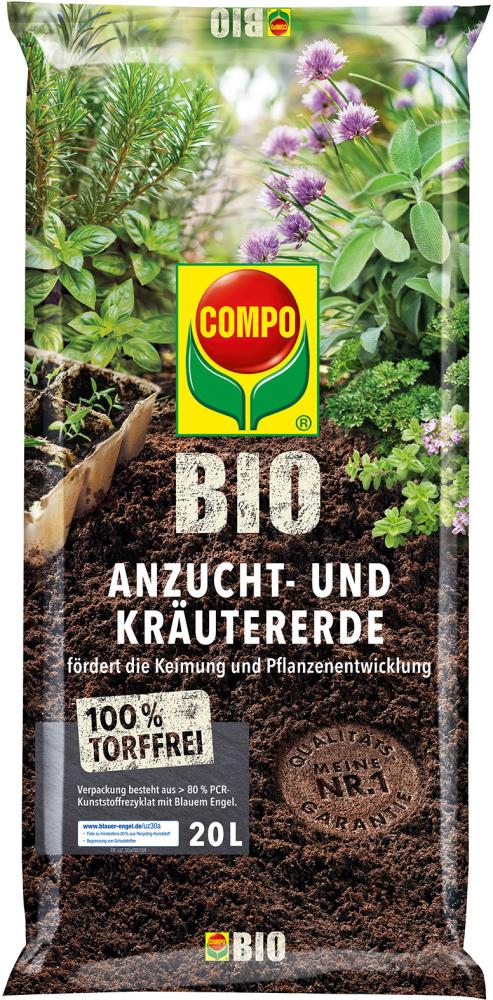 Anzucht- und Kräutererde torffrei 20 L COMPO BIO
