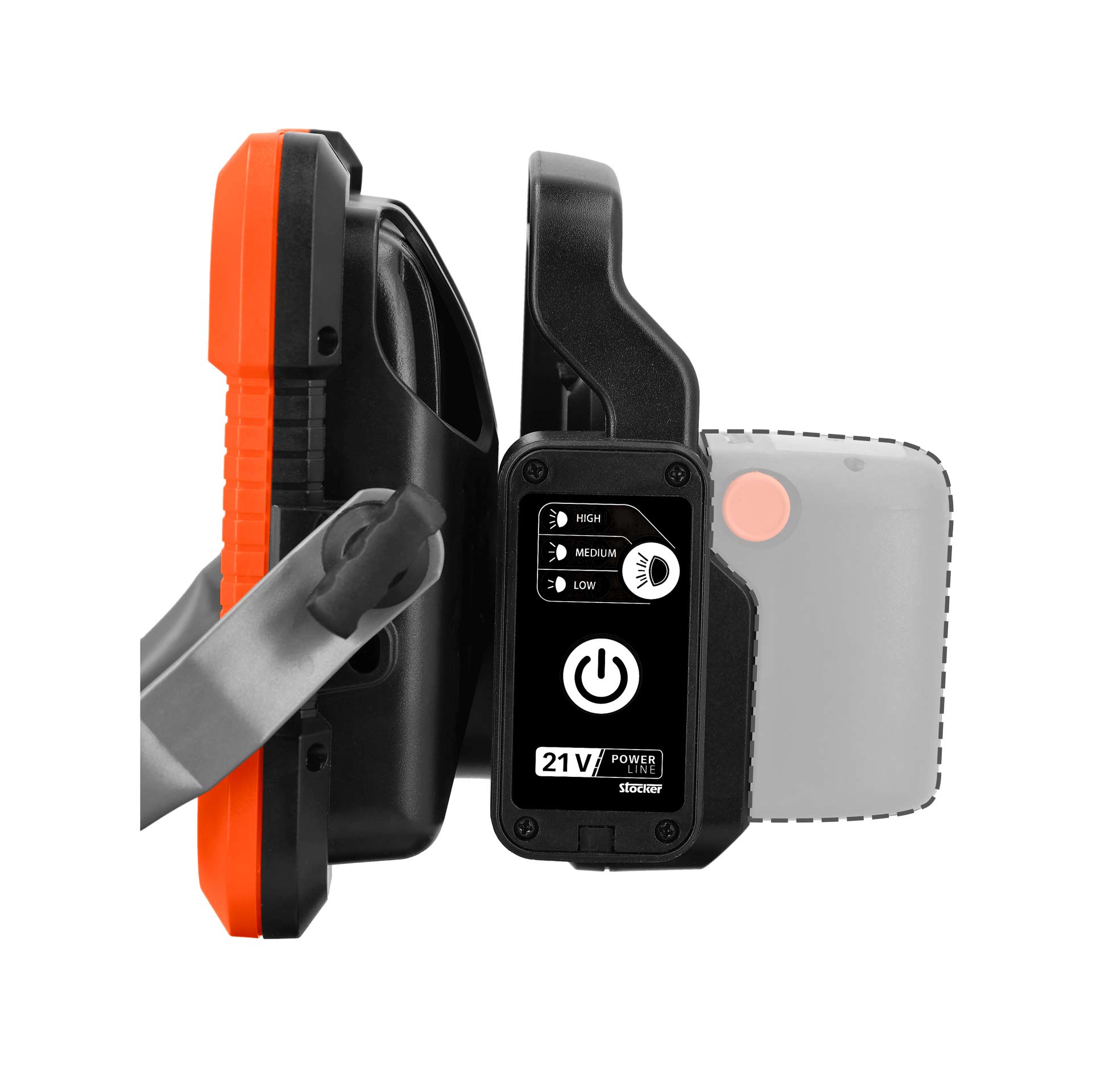 Stocker LED Scheinwerfer Batteriebetrieben 21 V