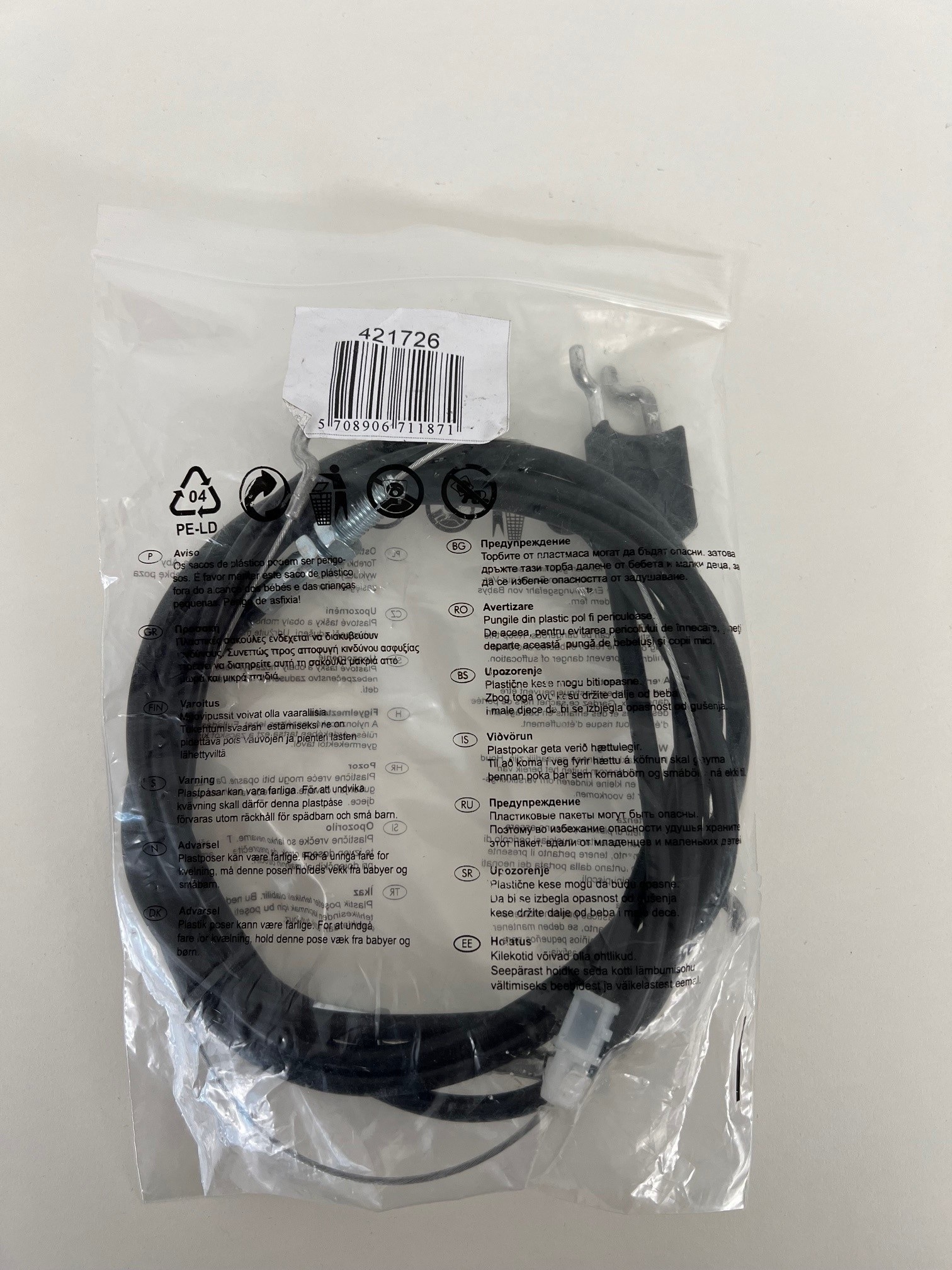 Texas Kupplungs und Bremskabel 1260 mm 421726