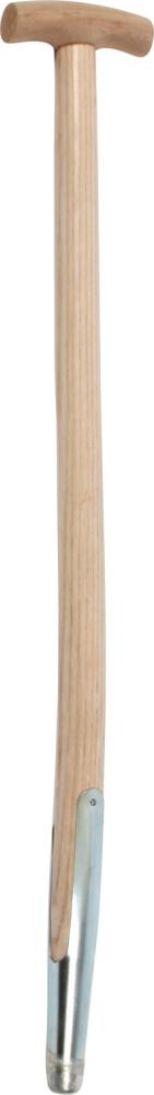 Spatengabelstiel Esche 850/36 mm m.Schienenzwinge/Kappe