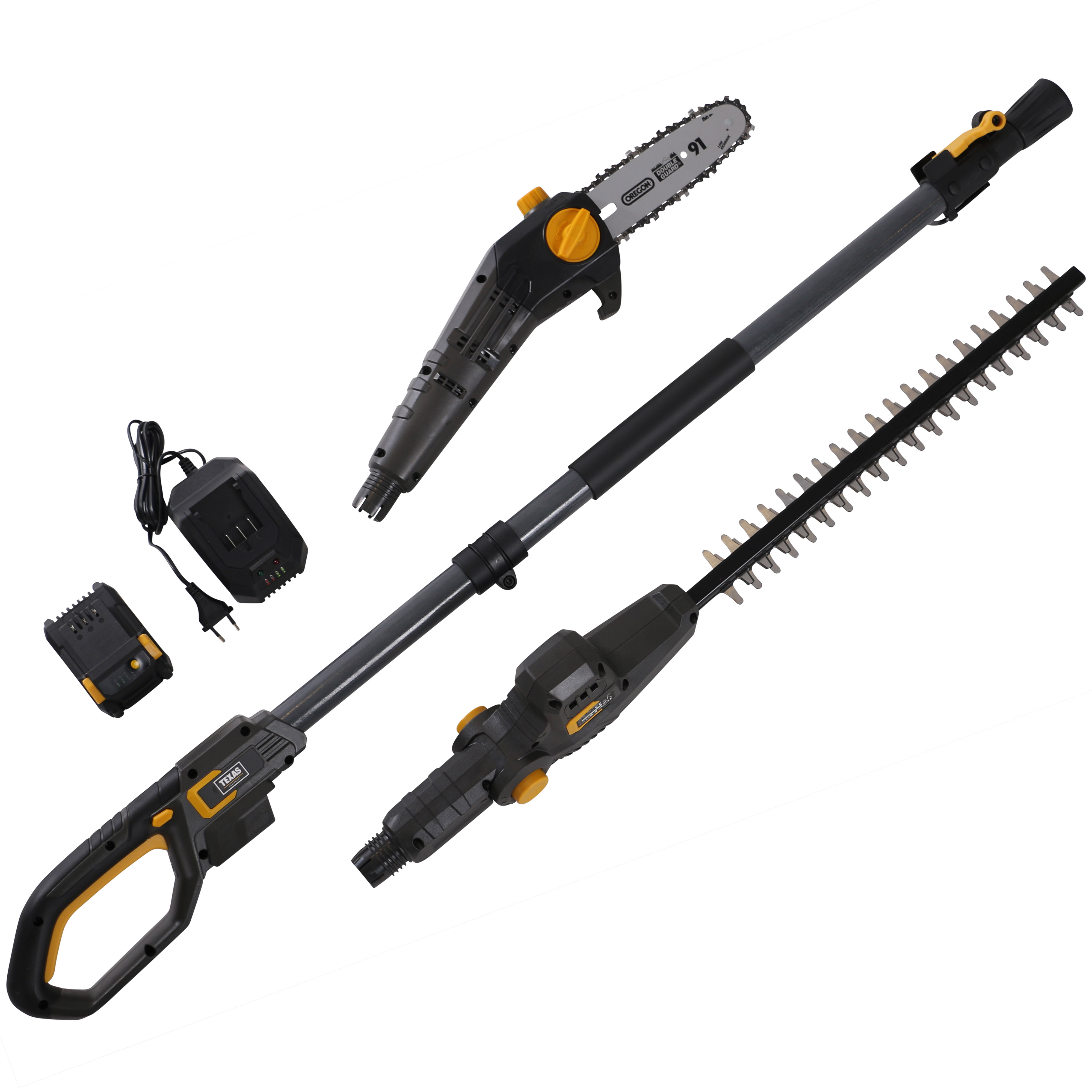 Texas Heckenschneider PHX/PCX2000 2-in-1 (20V) mit Akku+Ladegerät